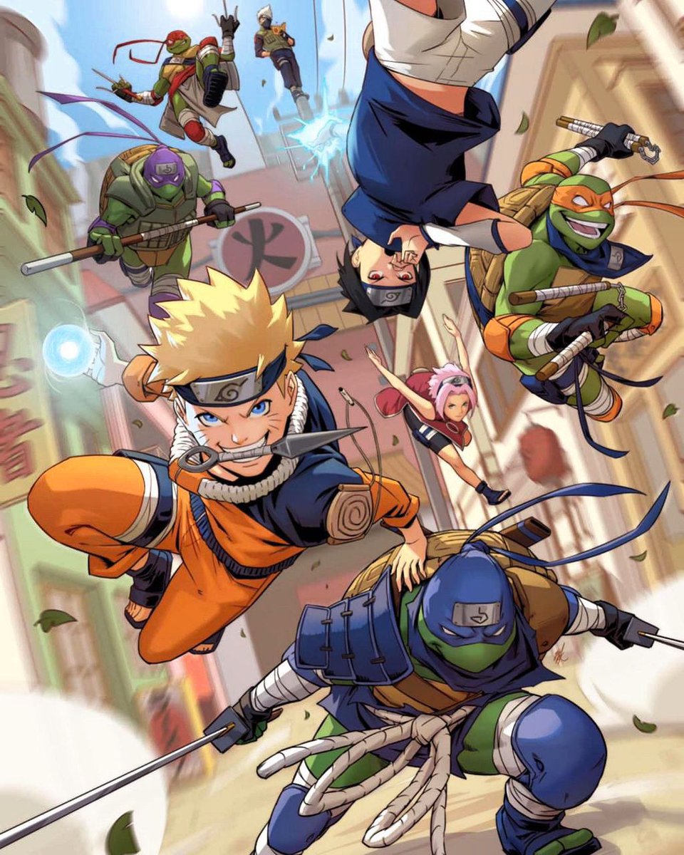 AnimetrendsLA's tweet photo. Nueva ilustración especial
del cómic TMNT X NARUTO. 🔥

#TeenageMutantNinjaTurtles https://t.co/8aZFJeMfY4