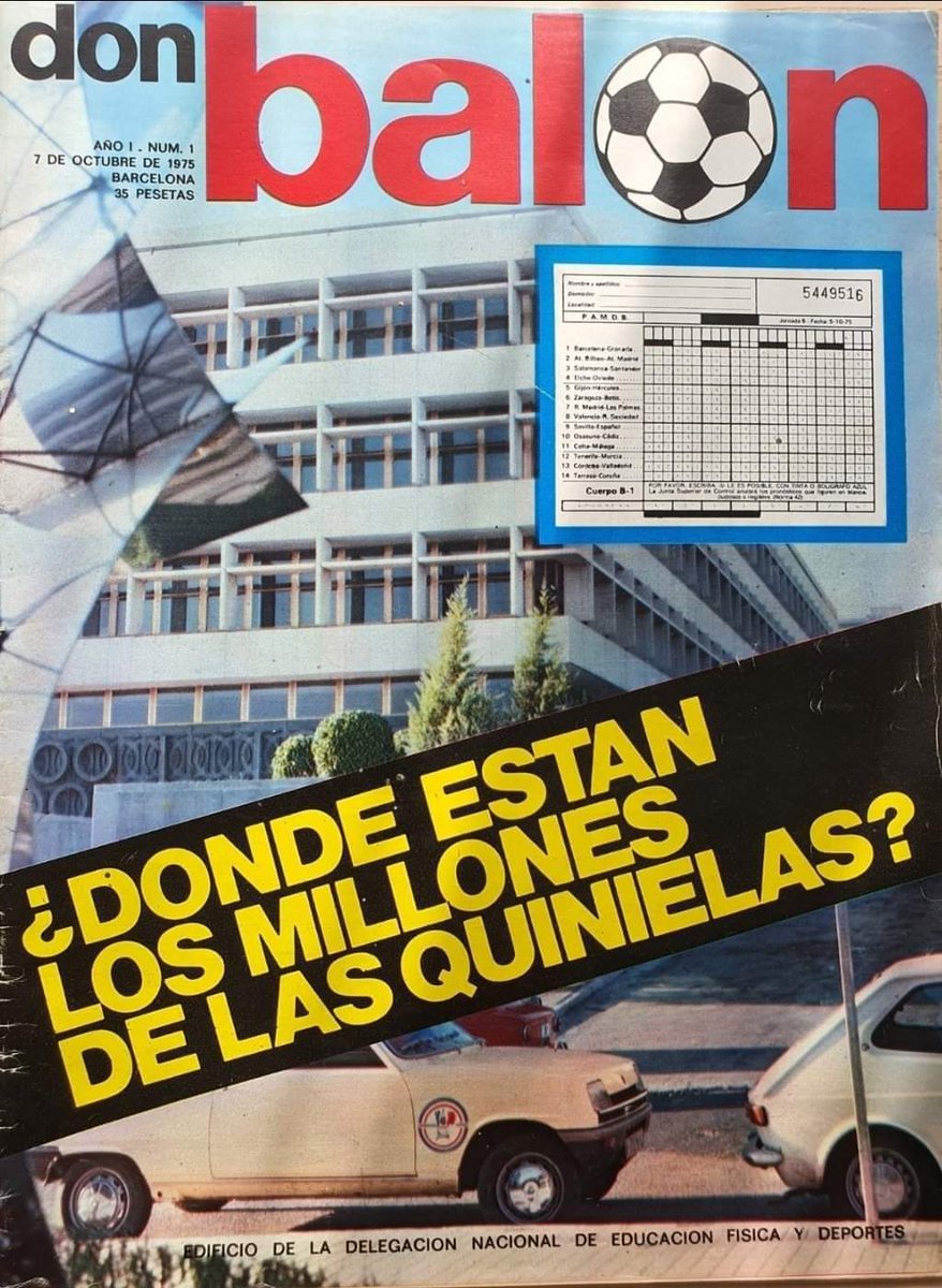 LCF666's tweet image. El 7 de octubre de 1975 salió a la venta el primer número de "@DonBalon". Por aquellos años, la revista por excelencia de todo futbolero.