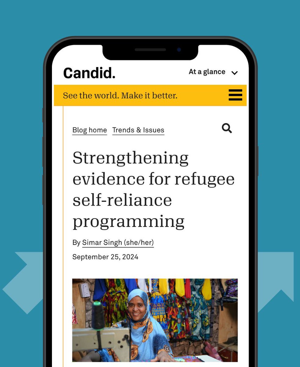 In this Candid Insights article, RefugePoint's Chief Program Officer, Simar Singh, explains the science of measuring refugee self-reliance: what we know, what's missing from the data, and what we have yet to learn. 

Read the article here: buff.ly/3BArmZb