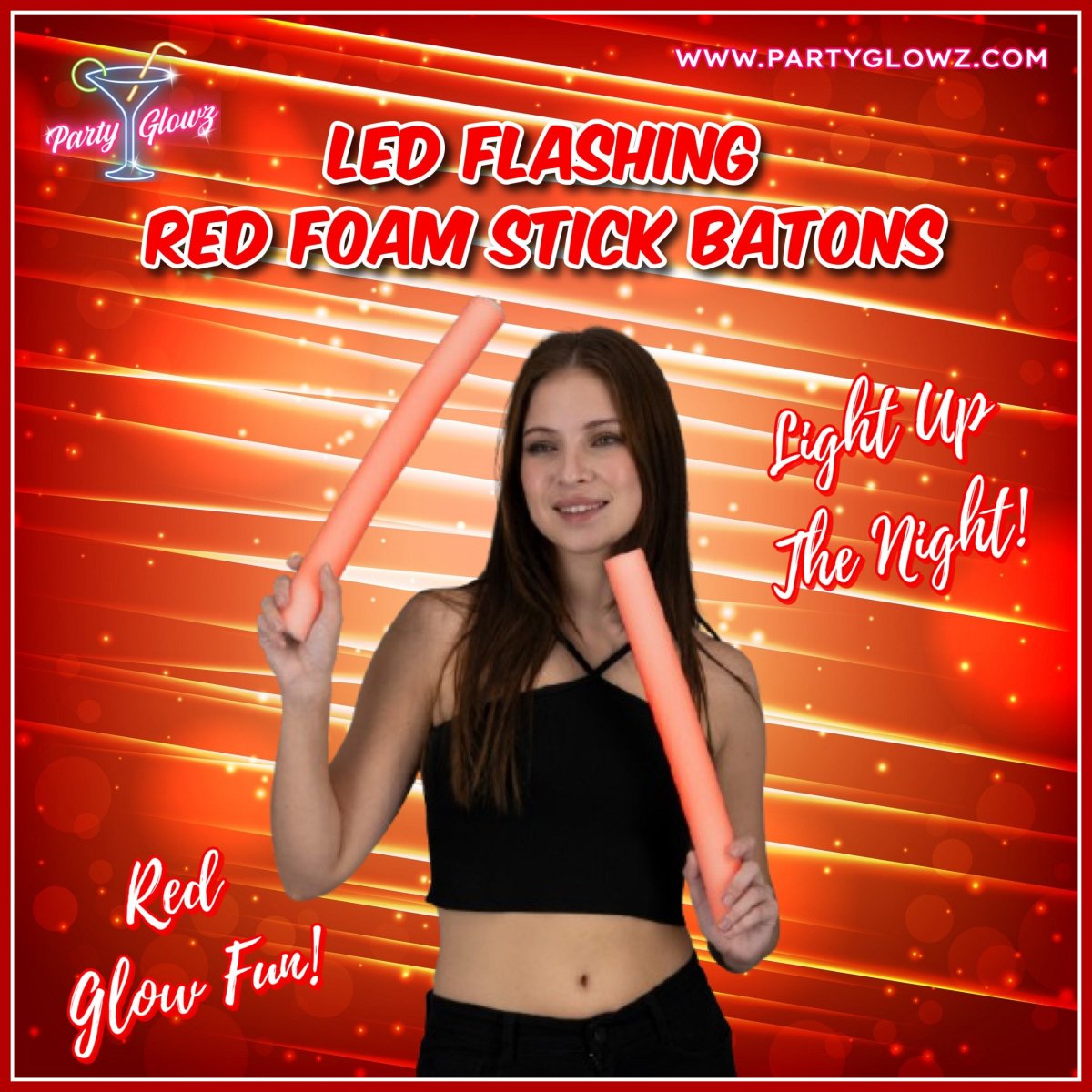 GlowzParty's tweet image. Red Glow Fun &amp;amp; Light Up The Night With LED Flashing Red Foam Stick Batons! ✨💥
Perfect For celebration, party, concert or sporting event, these light sticks will take your vibe to the next level! 🔥

👉  tinyurl.com/535xaezm

#LightUpTheNight #ledlightstick #lightupstick