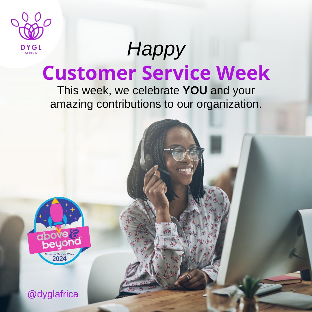 Happy Customer Service Week! 🎉

This year’s theme is "Above and Beyond" and let’s be real—you’re already nailing it! 🙌🏾 . Whether running solo or managing a team, it’s the little things that make your customers feel like part of your tribe.  
#AboveAndBeyond #CustomerServiceWeek