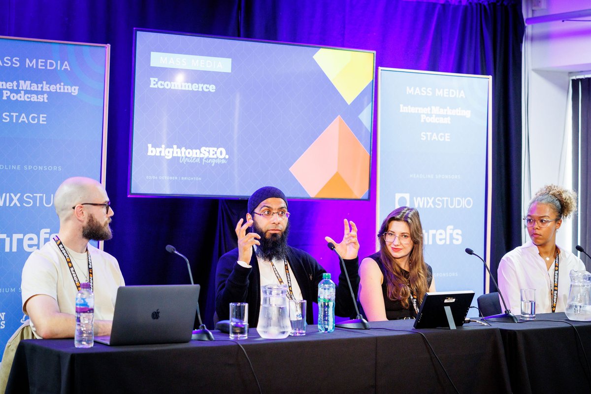🎤 Had an incredible experience speaking at <a href="/BrightonSEO/">brightonSEO</a>! Was an honour to share the stage with experts in the industry.

Also had the privilege to join the panel discussing ecommerce alongside industry experts.

My slides: ahmedbhula.co.uk/brightonseo

#BrightonSEO
