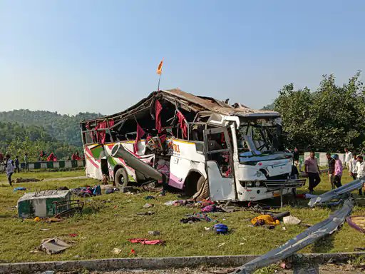 Bus full of devotees returning from Ambaji overturns; 3 dead, over 20 injured