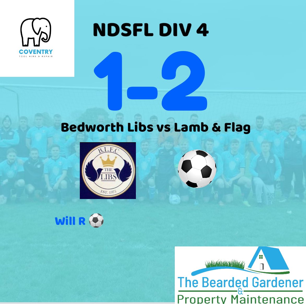 First loss of the season probably wasn’t our brightest idea to have a team night out Saturday night 😅 but onto next week where we have lamb and flag again and look to get back to winning ways