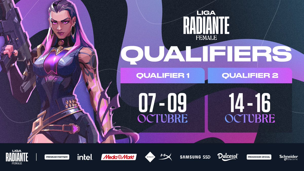 ⚠️Recordatorio para equipos de la Liga Radiante Female⚠️

Las jugadoras que nunca hayan participado en la competición tienen que verificar su identidad antes del Clasificatorio.

Habrá admins disponibles en nuestro Discord a partir de las 16:00h.

➡discord.gg/circuito-torme…