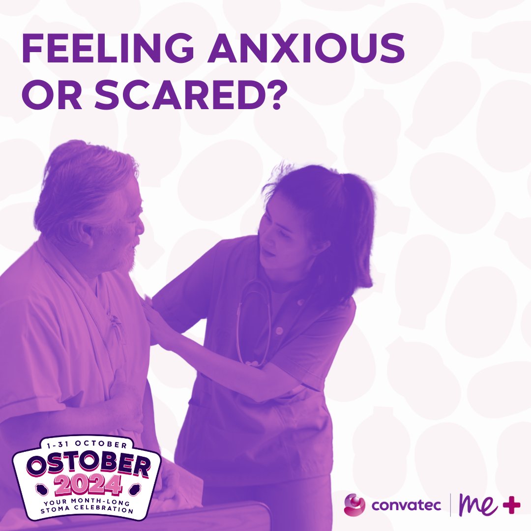 Let's face fears this Ostober. Learning about stoma surgery and how to get back to everyday life can help reduce stress and anxiety. Don't be afraid to ask for help. ​

Our me+ team is here for you at 1-800-422-8811. Learn more at: brnw.ch/21wNwGf

#Ostober #Convatec
