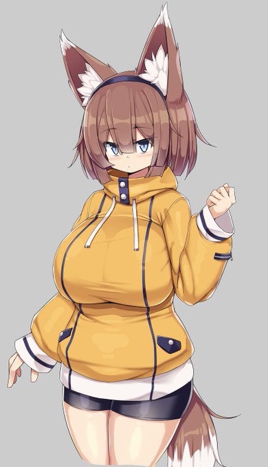 過去絵から、創作狐ちゃん 