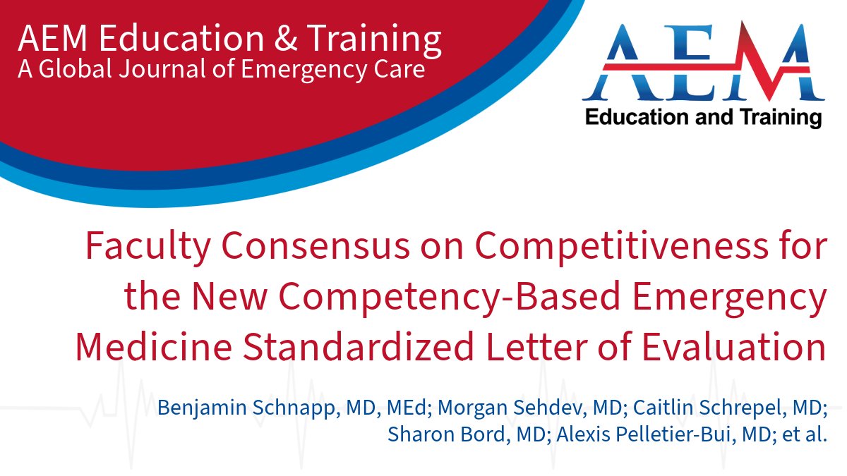 With the new competency-based SLOE changes, do faculty still agree on what they indicate about applicant competitiveness? Explore the evolving landscape of #Residency evaluations. #EmergencyMedicine #MedEd

Read now: ow.ly/Kmar50TxuJm