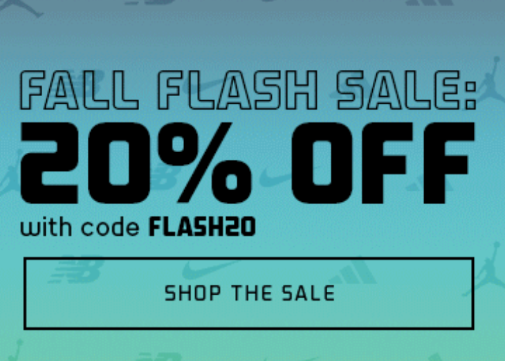 SOLELINKS's tweet photo. Ad: 20% off Select Styles, use code FLASH20

Foot Locker => https://t.co/4SiUcUKPle

Kids Foot Locker => https://t.co/Rnrb34hfBs https://t.co/zuWvgtKIJy