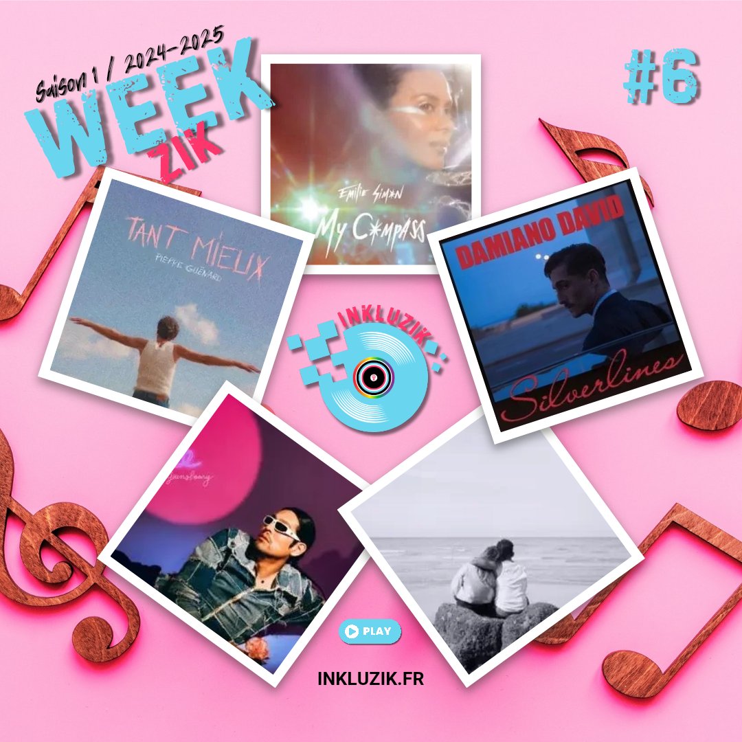 gwenbzh's tweet image. Ta playlist hebdo est arrivée ‼️

Cette semaine, dans WEEK ZIK, viens écouter les titres de:
🎤 @emiliesmusic
🎤 @daviddamiano99
🎤 @PierreGuenard1 
🎤 @lulugainsbourg
🎤 @Tsew_tk 

En cliquant ici ▶️
inkluzik.fr/week-zik-saiso…

Dis-nous tes préférés😉
 #inkluzik #musique #Playlist