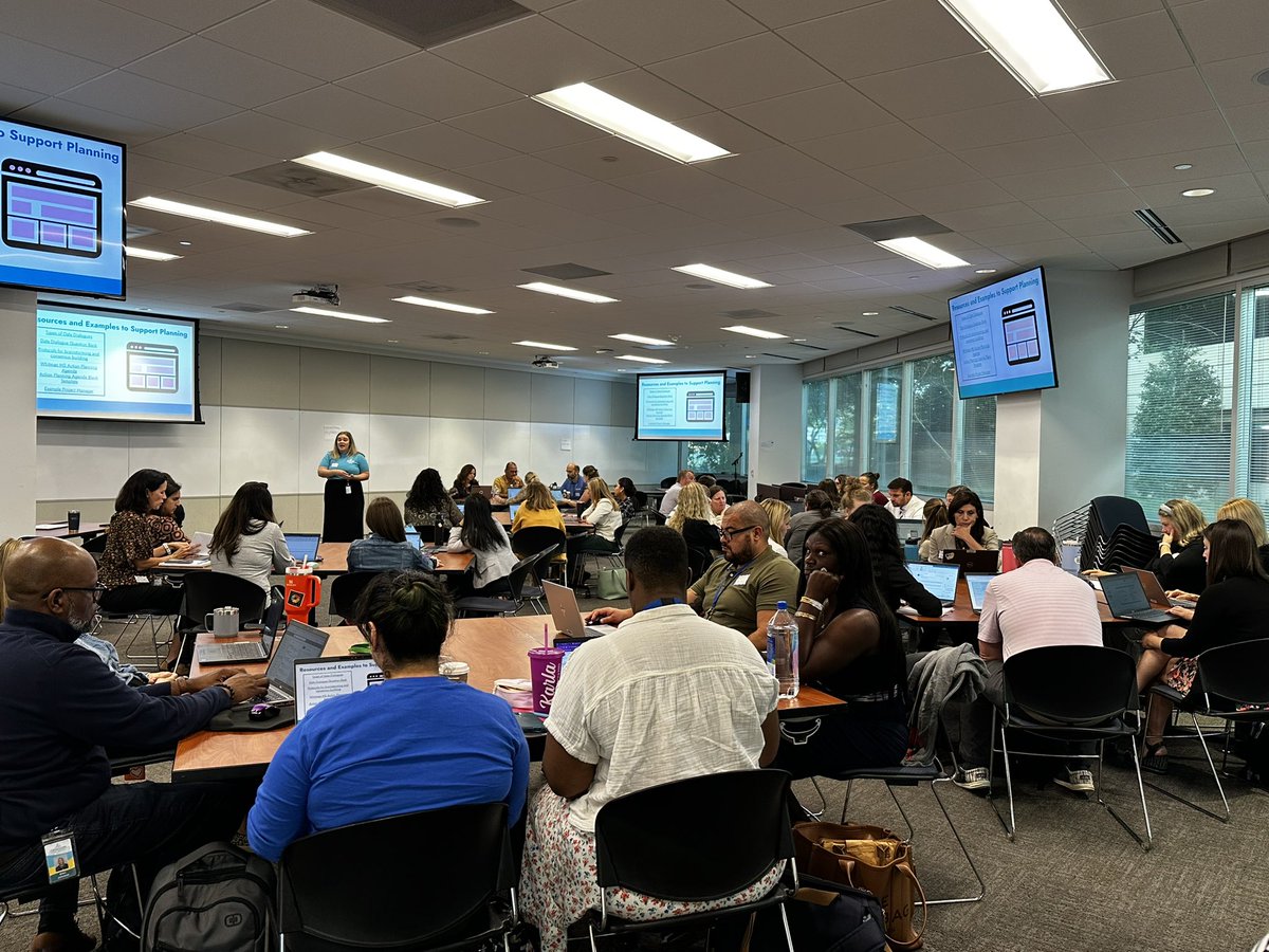 Middle School MTSS Leaders learning together at the Q1 MTSS PLS.