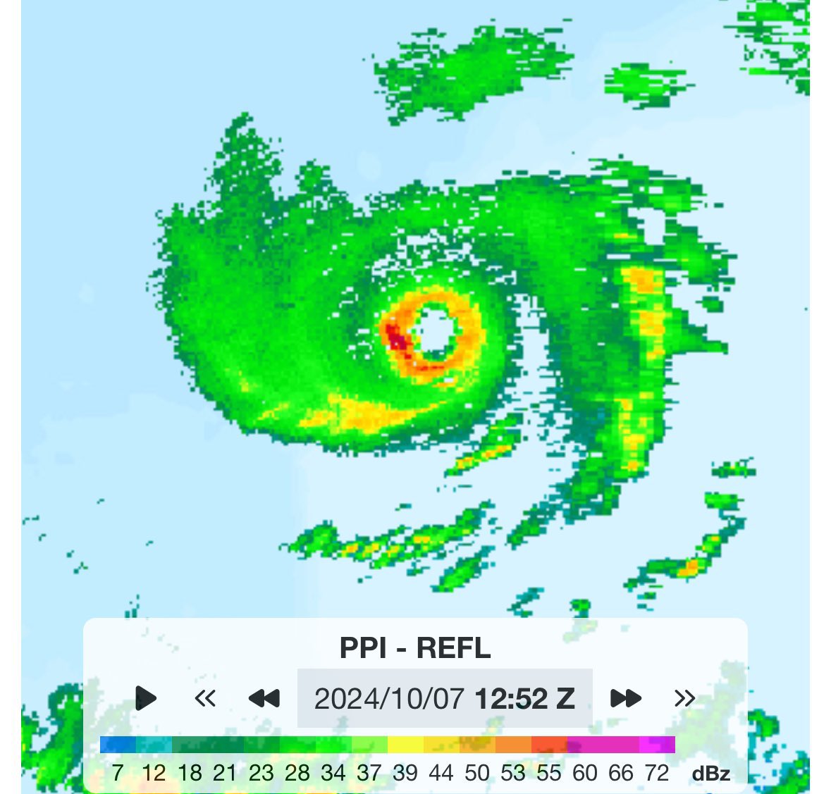 PaulFox13's tweet image. Per NHC: #Milton is now a Category 4 hurricane with winds of 150 mph. (Cat. 5 is 157 mph+)