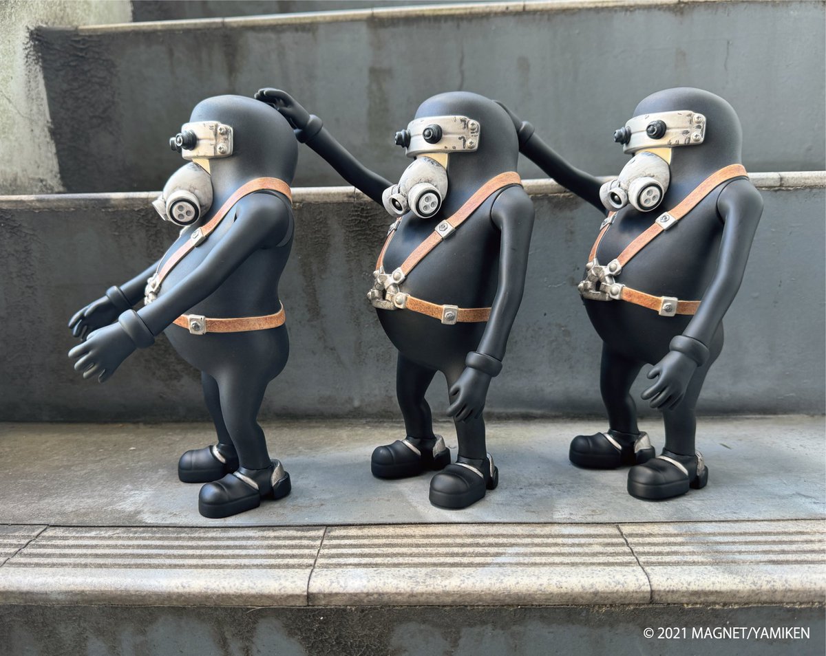 堀貴秀 films JUNK HEAD/ 3バカ 1/1 ソフビフィギュア 3体セット