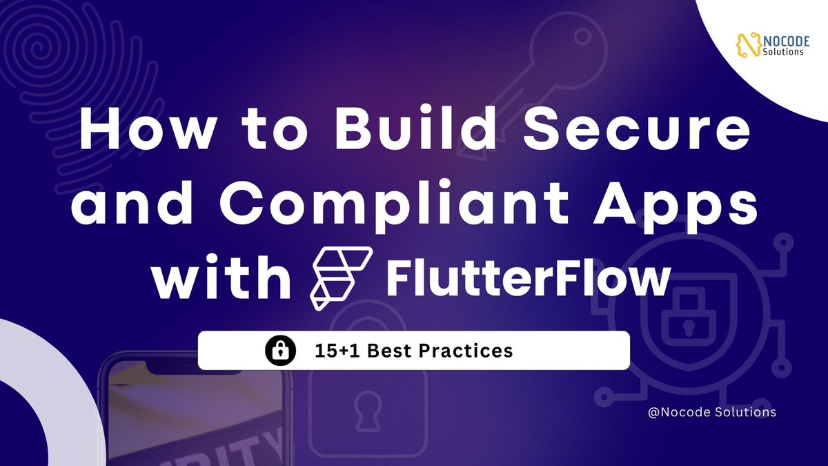 In the rush to launch, many developers overlook crucial security measures, leaving their apps vulnerable to attacks. Here are 15+1 security practices for building robust, secure, and compliant applications using <a href="/flutterflow/">FlutterFlow</a> 
#FlutterFlow #security #app 

youtu.be/S3mC0vWpL5k