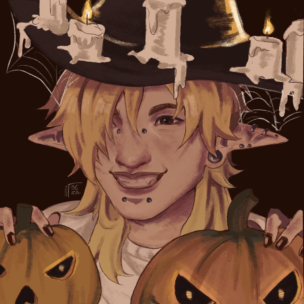 Liszmar_'s tweet photo. Spooky month! 

#art #Halloweenart https://t.co/NDkjCOOfjA