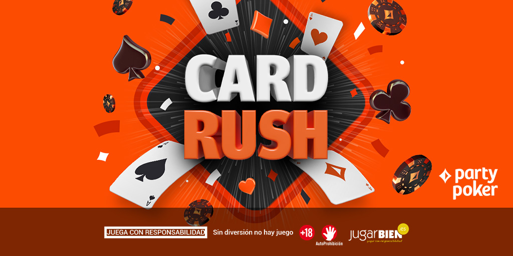 🃏Card Rush🃏
📅Tres semanas de recompensas
📈Tabla de clasificación y freeroll
📣Obtenga hasta 20 Click Cards por día
ℹ️ bit.ly/CardRushES
🔞Juega con responsabilidad