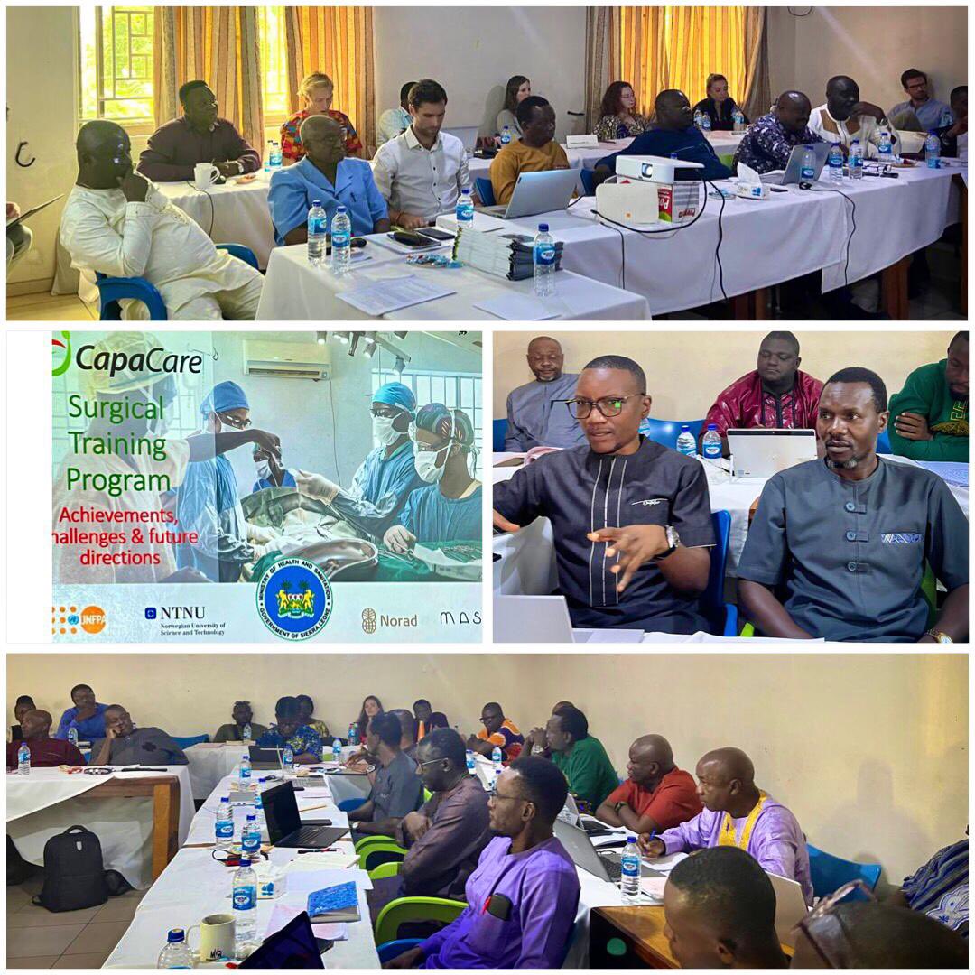 Thrilled to join <a href="/mohs_sl/">MoH</a> in Makeni last week to discuss gains, challenges, &amp; future directions of the surgical training program. With support from <a href="/IcelandinSalone/">Iceland in Sierra Leone</a>, <a href="/UNFPA/">UNFPA</a> &amp; <a href="/CapaCare/">CapaCare</a> are partnering to enhance surgical skills &amp; improve care for obstetric &amp; surgical emergencies.
