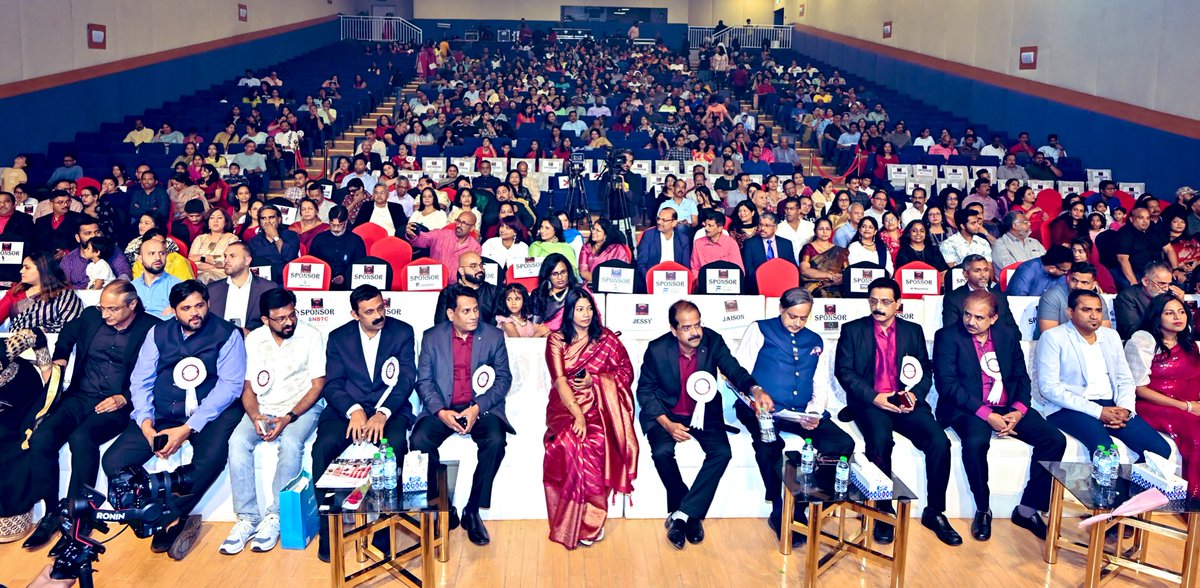 ShashiTharoor's tweet photo. Wonderful to see 1000 engineers and their families gathered in Kuwait for a joyous celebration. Expatriate Indians, especially from Kerala, have done so much to build Kuwait and thrive amid its prosperity. https://t.co/aqb7IlF7CA