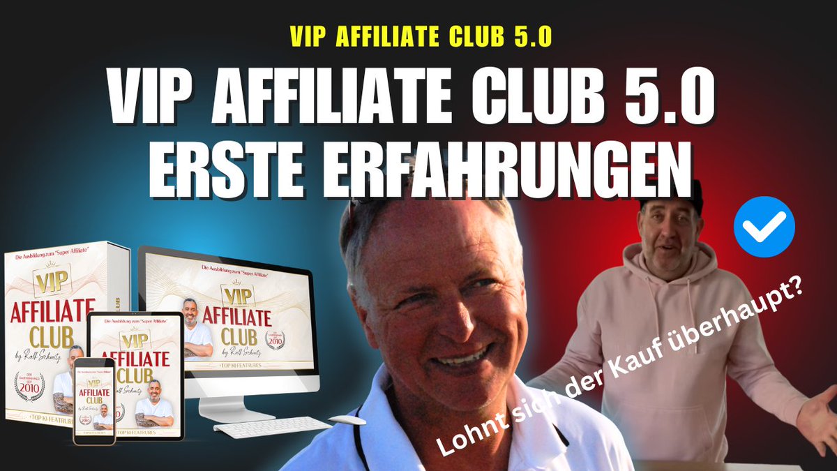 kubwiki's tweet image. Meine Erfahrungen mit dem VIP Affiliate Club 5.0 von Ralf Schmitz youtu.be/VtRR8dbyNH8?si… via @YouTube