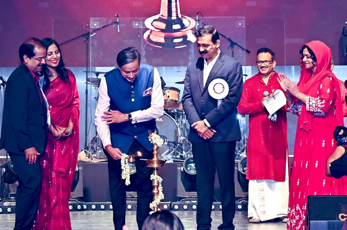ShashiTharoor's tweet photo. Inaugurated and addressed “Rubis ‘24” — the 40th Anniversary Celebration of the Mar Athanasius College of Engineering College (MACE), Kothamangalam, Alumni Association in Kuwait. Spoke of the contributions of engineers and the challenges ahead in the face of climate change. https://t.co/HYQEUNyFhd