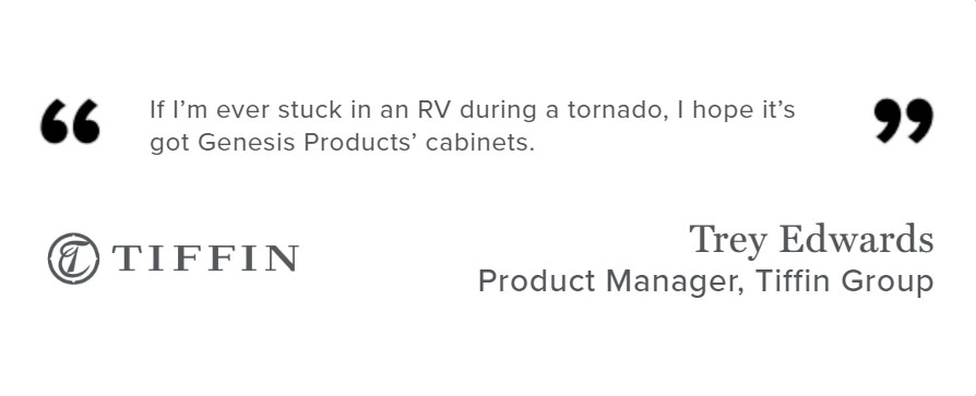.Genesis Products  <a href="/GProductsInc/">Genesis Products</a> #Tiffin
.Cabinets
rvbusiness.com/genesis-and-ti…
