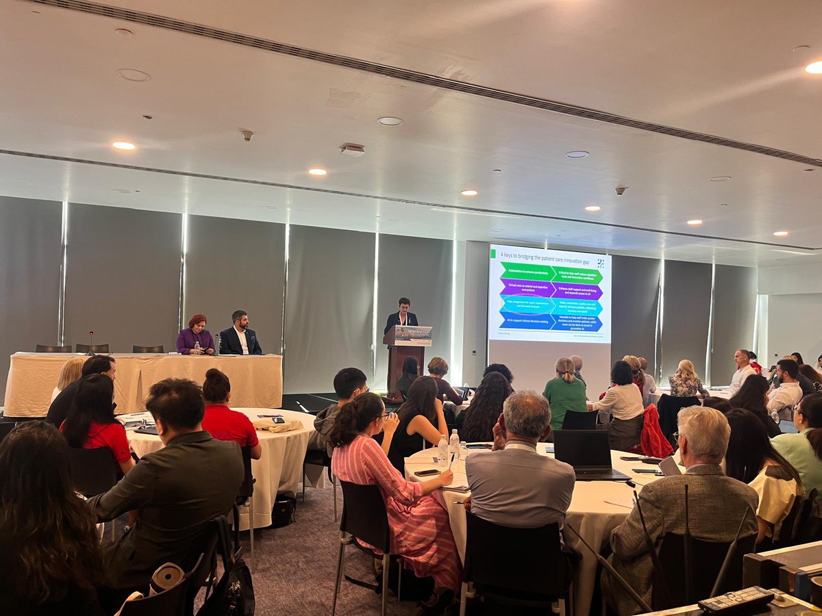 tuskatr's tweet photo. ISQua 2024 İstanbul Konferansı’nın ilk gününde, TÜSKA ve Avustralya Sağlık Hizmetleri Standartları Konseyi (ACHS) tarafından “Next Generation Accreditation in Healthcare” başlıklı oturum düzenlendi.

@ISQua 
@tusebgovtr 
@tuskatr 

🌎🤖🦾 https://t.co/NyeYO0knE8
