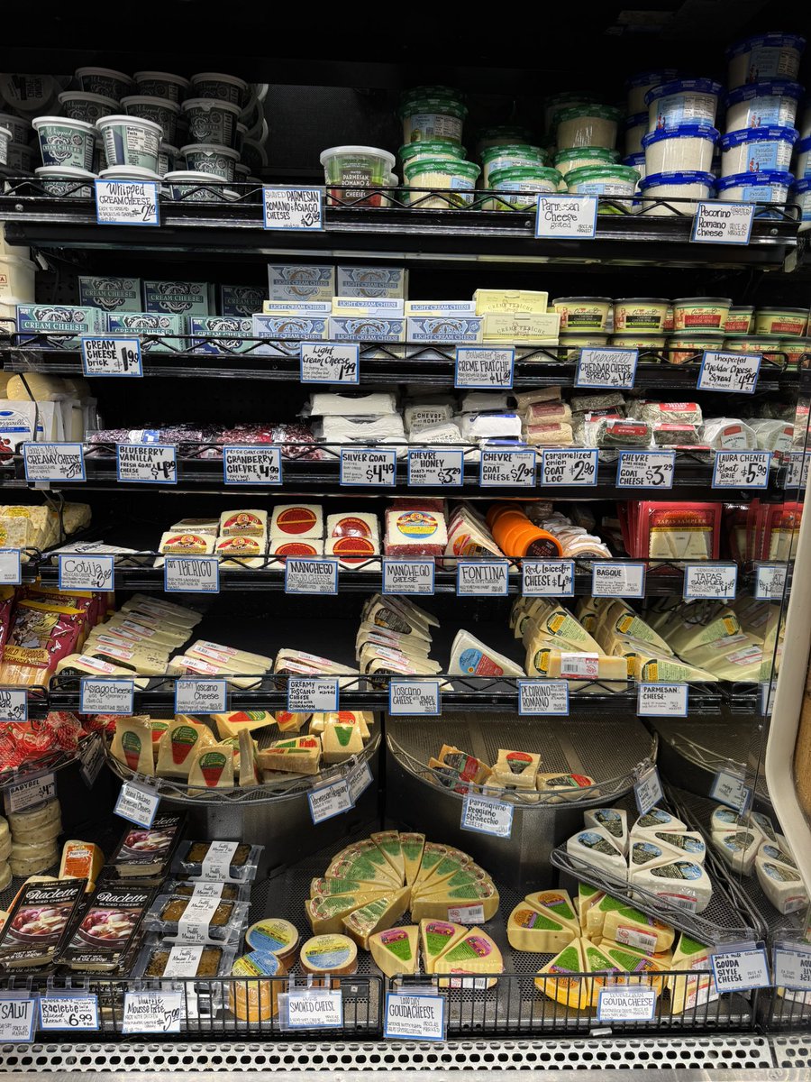 I miss having an excellent selection of cheese