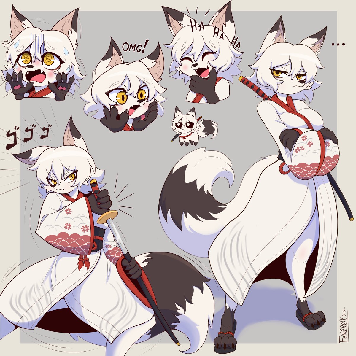 Kitsune Sword 🦊✨(Comm for @fenavimybeloved)