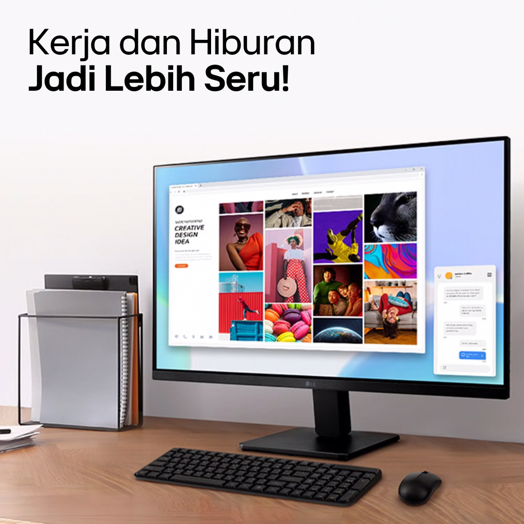 lgeindonesia's tweet image. Butuh monitor yang bikin produktivitas naik level sekaligus seru buat nonton? #LGLEDMonitor #27MR400 27” Layar IPS Full HD, siap memenuhi semua kebutuhan kerja dan hiburanmu
klik: lge.ai/6017UiKEL

#LifesGood #ReinventYourFuture #BetterLifeforAll #InnovationforaBetterLife
