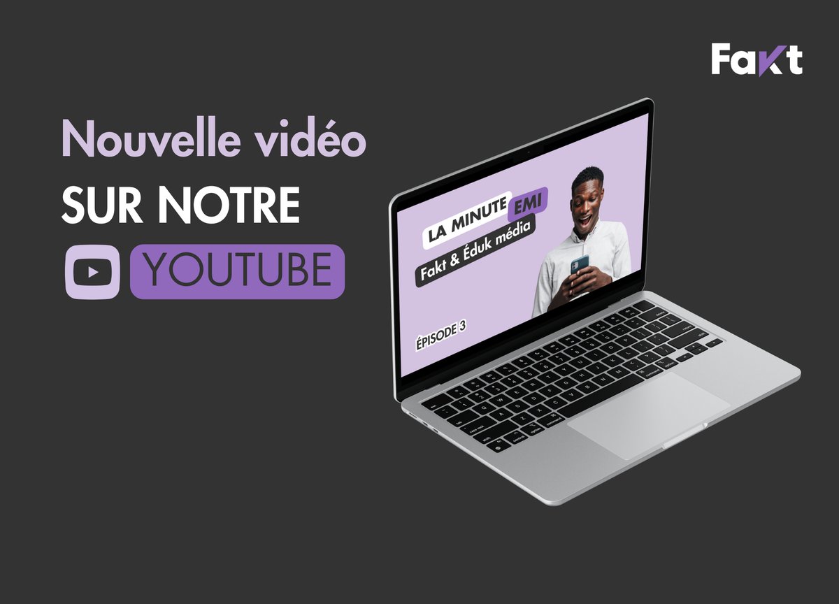 faktafrique's tweet image. 🎥 Nouvel épisode de &quot;La minute EMI&quot; en ligne : Le biais de confirmation ! 🔍

En collaboration avec @EdukMedia 

Découvrez comment cette tendance à privilégier les infos qui confortent nos croyances peut influencer notre vision du monde 🧠

Abonnez-vous pour ne rien manquer !…