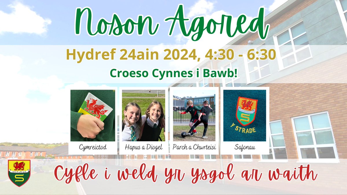 Dewch i weld yr ysgol ar waith - 24/10/24