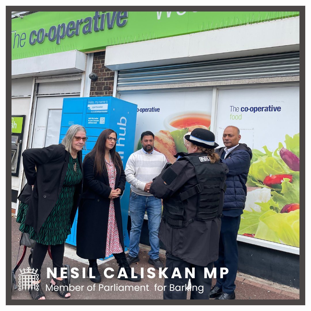 I joined the local @metpolice_uk teams on a patrol to visit businesses affected by crime and anti-social behaviour. I visited the Co-operative food store on Wood Lane and met the manager, Shafiq, to understand the safety concerns of his staff who have experienced several