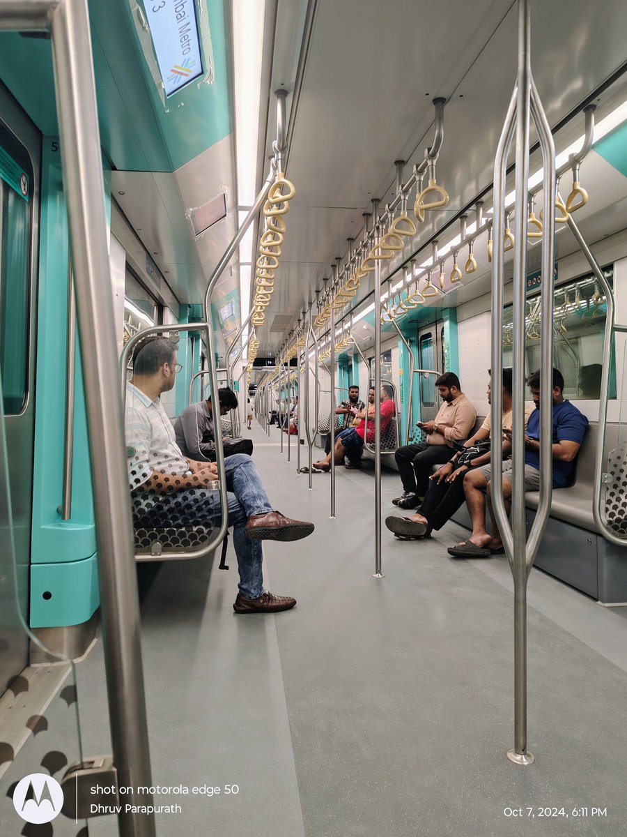 DhruvParapurath's tweet image. From Navi Mumbai to T2 in 70 Rs using #MetroLine3 🙃