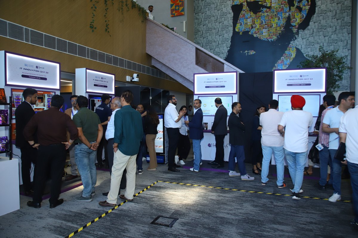 NestleIndia's tweet photo. Nestlé India’s Innovation Day brought to fore cutting-edge NexGen technologies and Robotics, uniting employees in a collective vision for the future. #InnovateTogether #NestleInnovation #FutureTech #CollaborativeVision https://t.co/YatV75b7SO