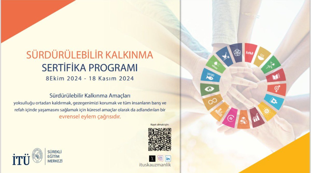 Sürdürülebilir Kalkınma Amaçları üzerine yürüttüğümüz bütünleşik eğitim programımızda 10 dönemi tamamlamış bulunuyoruz. 11. Eğitim Dönemi, 8 Ekim - 18 Kasım tarihleri arasında gerçekleştirilecektir. Yarın itibarıyla yeni döneme başlayacak olmanın heyecanını yaşıyoruz.