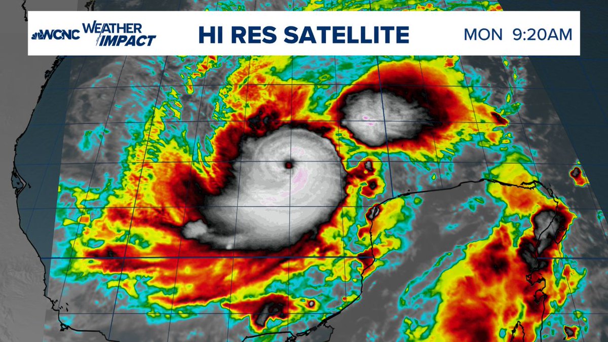 Hurricane hunters have found that #Milton is now a strong Cat 4 storm with winds near 150 mph. The rapid intensification might not be done entirely, and a spike up to cat 5 is likely. #Florida will have high to extreme impacts from wind and storm surge; please listen to local