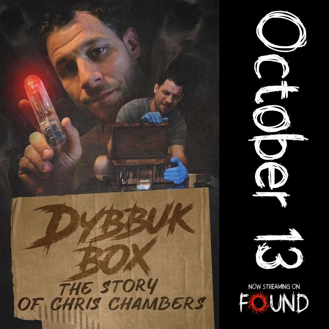 watchfoundtv's tweet photo. 🎥📦 Day 13 of 31: Chris Chambers opened a cursed box, and what he found was far more sinister than he bargained for. 👻 Watch DYBBUK BOX: THE STORY OF CHRIS CHAMBERS now on FOUND #31Films31Days  https://t.co/I4RiVvIlFp https://t.co/bg2ceM299A