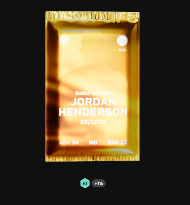#Sorare "Limited Jordan Henderson" GIVEAWAY!                 

I Will be giving away a Limited Jordan Henderson (Worth around 20 euro) to one of my followers!                  

To Enter: Follow, Like &amp; Comment ur sorare username!                  

Winner in 48-72 Hours!