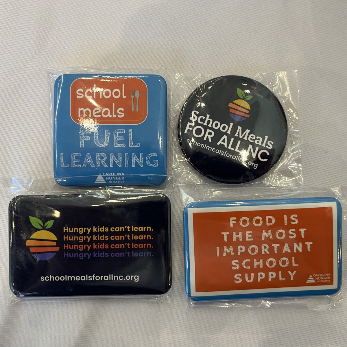NC Educators! If you're at the NCDPI AIM Conference today, come see us to talk school meals and pick up your flair!

#SchoolMealsforAllNC
#NCAIM2024