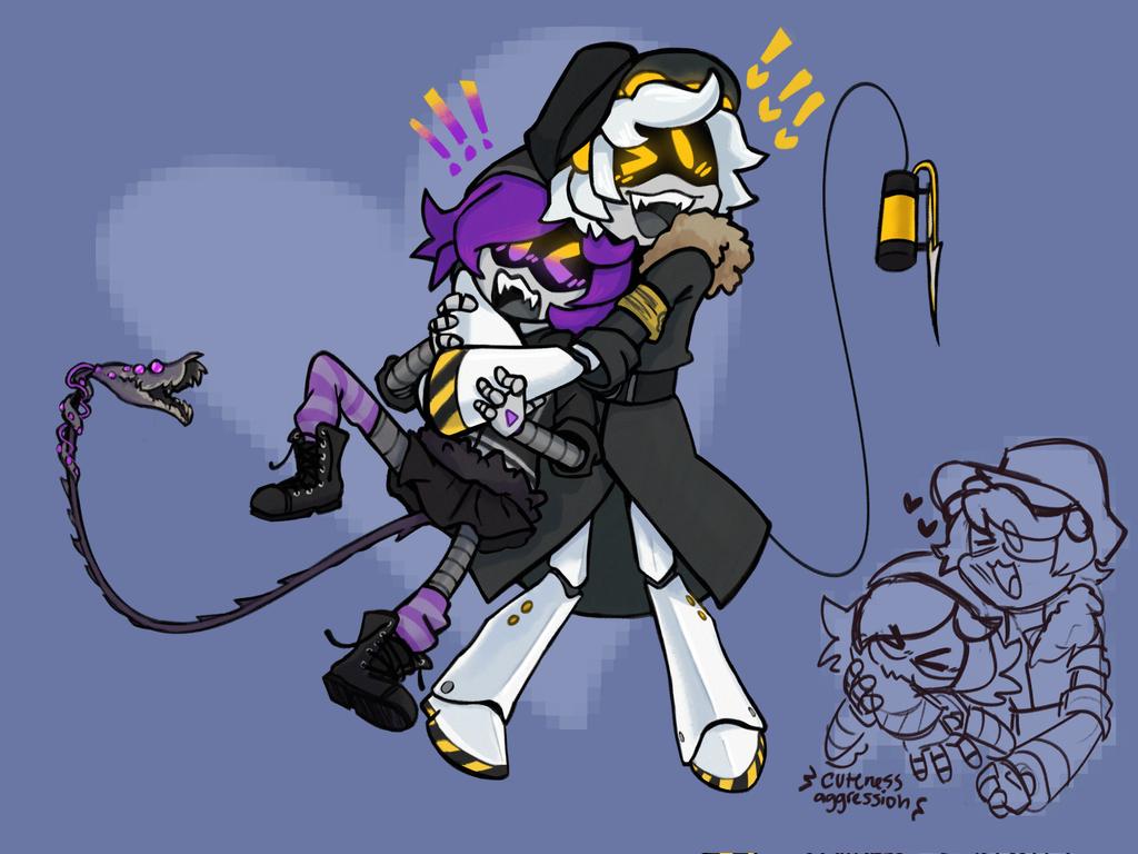 Hammerspaced's tweet image. 💜💛 #MurderDrones #Nuzi #SDN #UziDooman