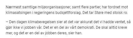 «De skal alltid kreve mer» min bror i Kristus, vi ber om the bare minimum