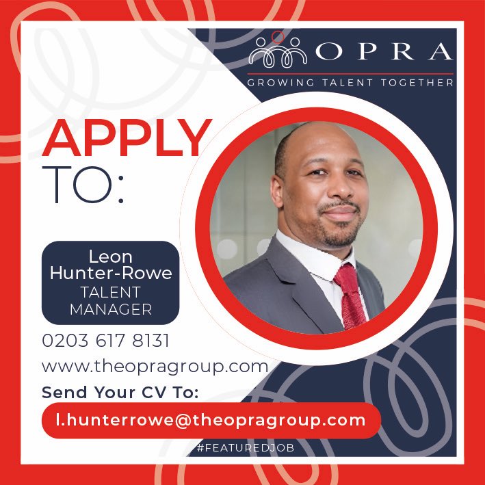🚀 This Week’s Featured Job!
👤 Commercial Account Handler
📍 Crewe
📦 Negotiable Benefits Bonus
⏰ Full-time Perm
📈 Are you ready to elevate your career?
Apply now! 🚀
Contact Leon: 0203 617 8131 l.hunterrowe@theopragroup.com

#FeaturedJob #CommercialAccountManager #JobsInCrewe