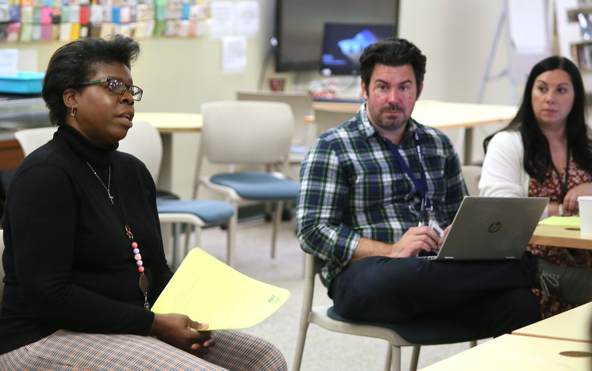RPSCommunicates's tweet photo. Family liaison at @RReverema held the first coffee hour of the school year. Liaisons &amp; RHS staff helped caregivers sign up for ParentSquare &amp; addressed questions &amp; concerns!

See more: https://t.co/Q4BNOrH3S0

@lourenco962 @RPS_Super @RPS_AsstSuper @RevereAsstSuper @EstaphanyRPS https://t.co/CGkOnSBc4h
