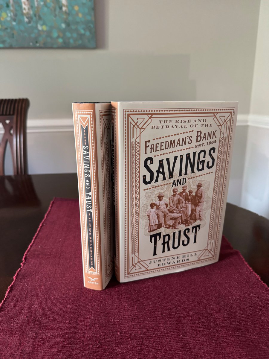 They're here!  Just got my copies of Savings and Trust!  I can't wait for readers to learn more about the history of the Freedman's Bank and its enduring influence of Black economic life in America!