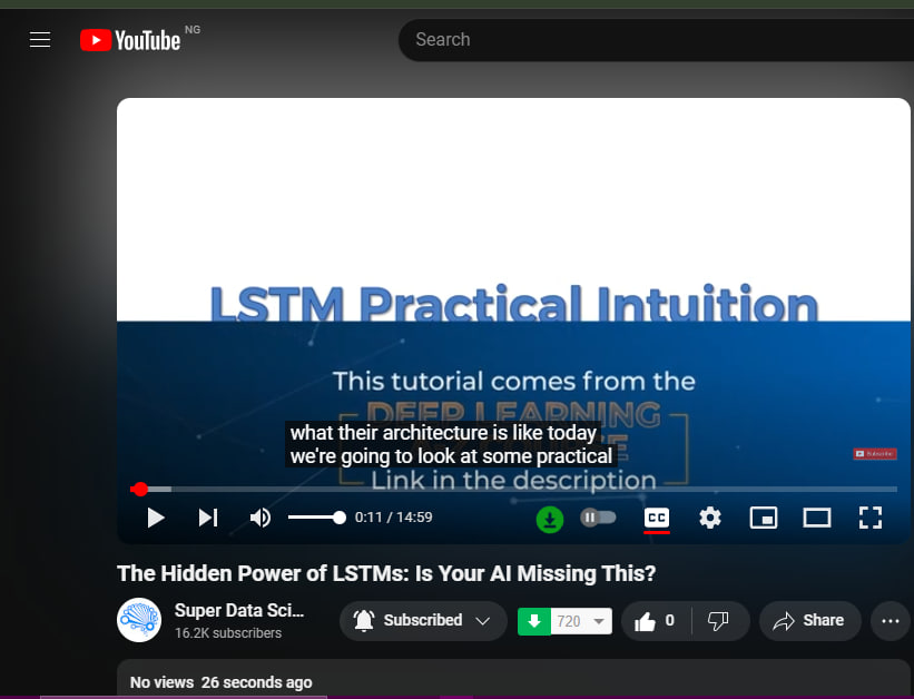 EmemShadrach's tweet image. Topic: The Hidden Power of LSTMs: Is Your AI Missing This?

Link: youtube.com/watch?v=BKhjir…

#AI #ML #SuperDatascience