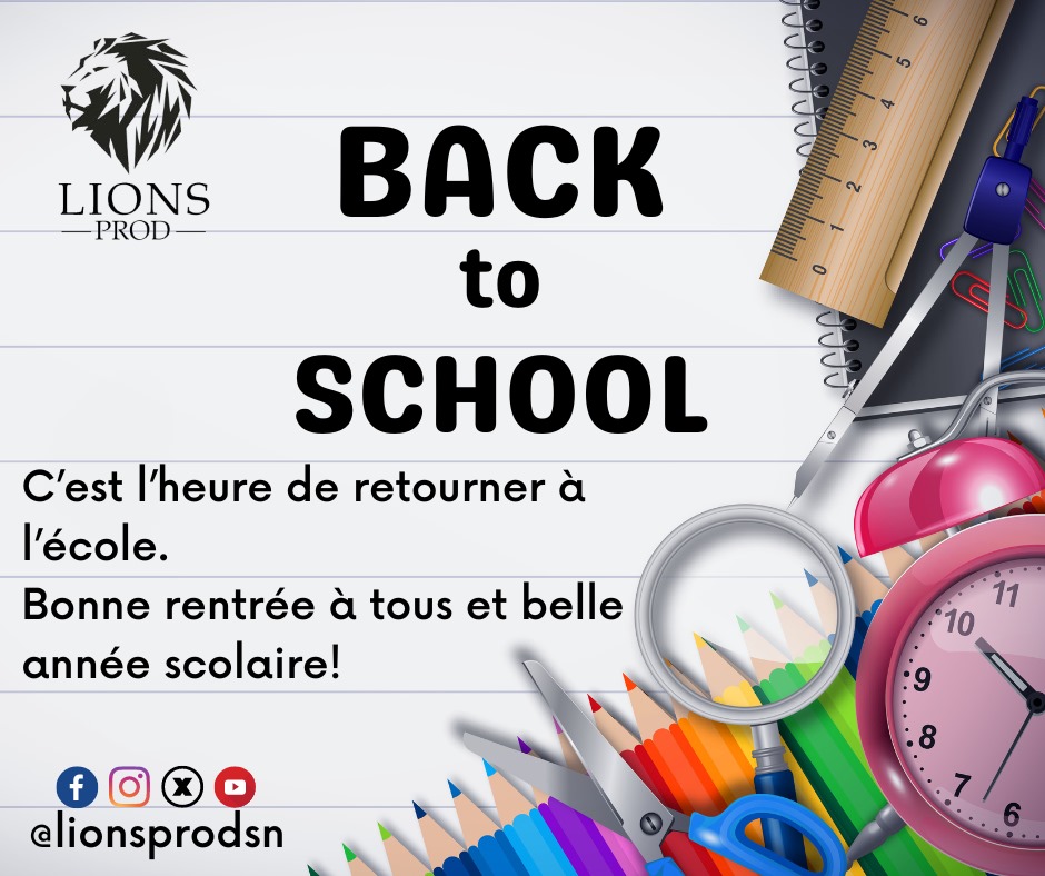 LionsProdSn's tweet photo. Les vacances d’été sont terminées, retour au travail imminent.
Bon courage et bonne semaine de rentrée!

#Rentréedesclasses #Rentréescolaire2024
#LionsProd #kébétu #Sénégal https://t.co/4jzOOXO0KF