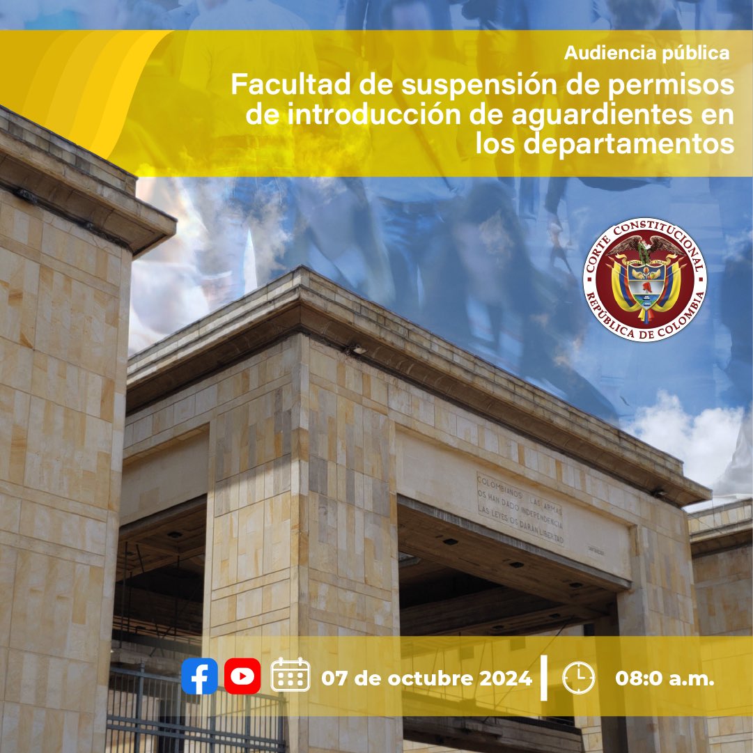 CConstitucional's tweet photo. #Envivo |  Inicia audiencia pública en el proceso promovido por la presunta vulneración del derecho a la libre competencia, el monopolio rentístico y la libre elección de los consumidores del mercado de aguardiente

▶️ https://t.co/lntllPbhwQ https://t.co/7MGGHDAvTM