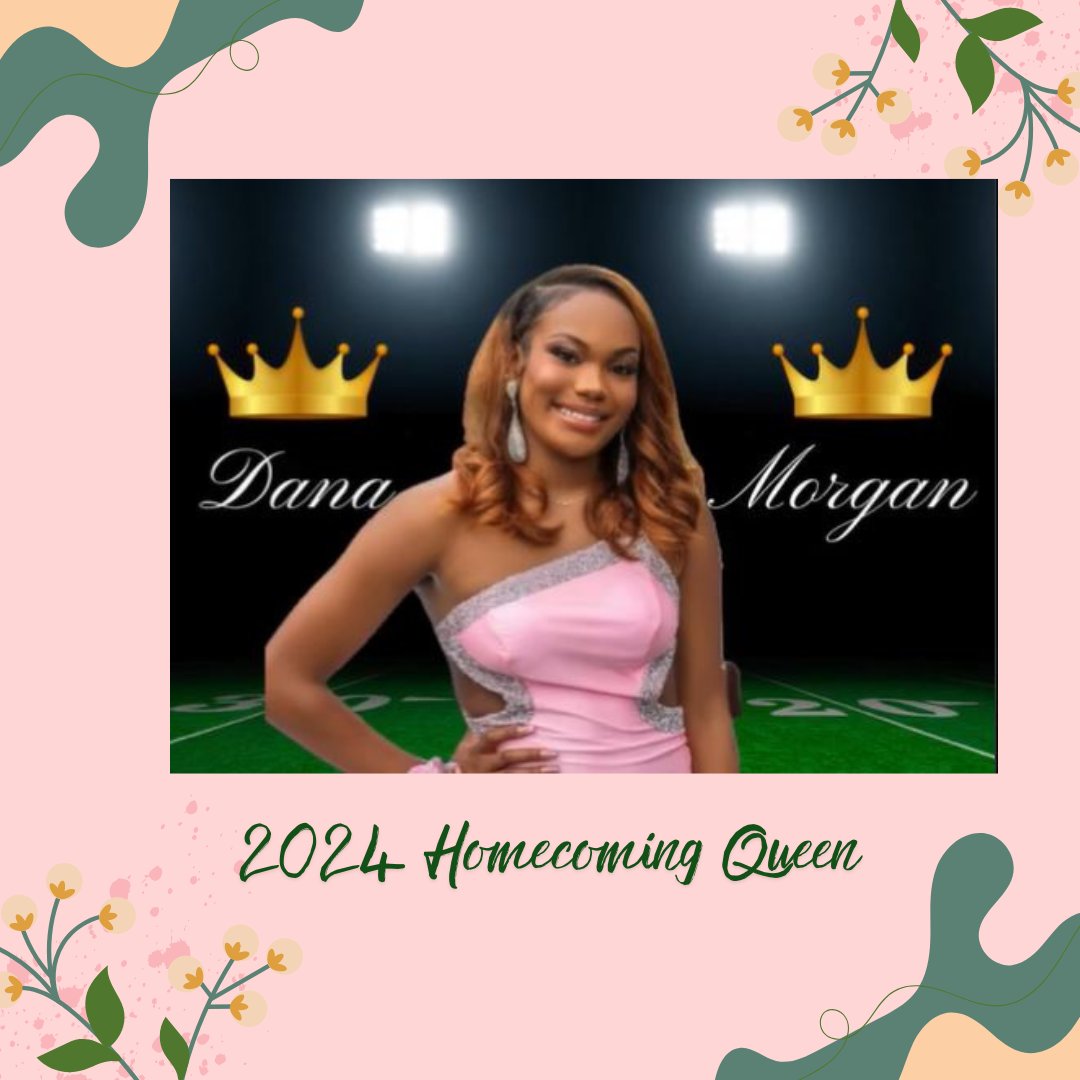 Dreher High School (@dreherhigh) on Twitter photo At the football game on Friday night (great win!) the 2024 Homecoming Queen and Runners-up were announced:  Jameelah Warren was voted 2nd runner-up, Kamirah Thompson was voted 1st runner-up, and Dana Morgan was crowned our 2024 Dreher Homecoming Queen!  Congratulations. At the football game on Friday night (great win!) the 2024 Homecoming Queen and Runners-up were announced:  Jameelah Warren was voted 2nd runner-up, Kamirah Thompson was voted 1st runner-up, and Dana Morgan was crowned our 2024 Dreher Homecoming Queen!  Congratulations.
