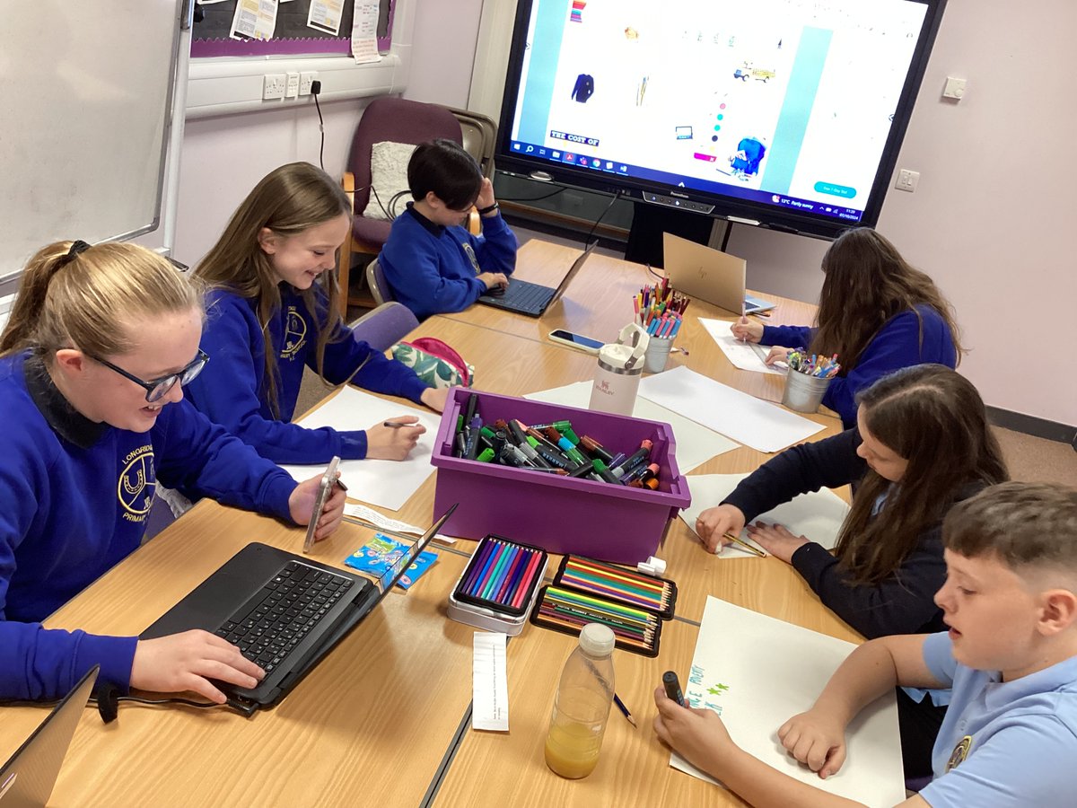 Our RRS group are creating posters to raise awareness of the supports available during Challenge Poverty Week.