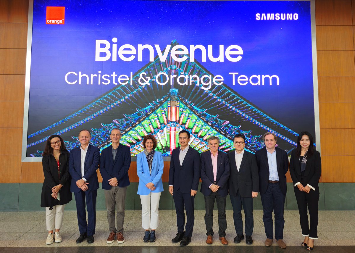 Samsung hosted <a href="/Orange/">Orange</a> CEO <a href="/Cheydema/">Christel Heydemann</a> and Top Executives at its headquarters in Korea🇰🇷. The companies shared ideas on the path toward network evolution by advancing next generation technologies including #vRAN and #OpenRAN.